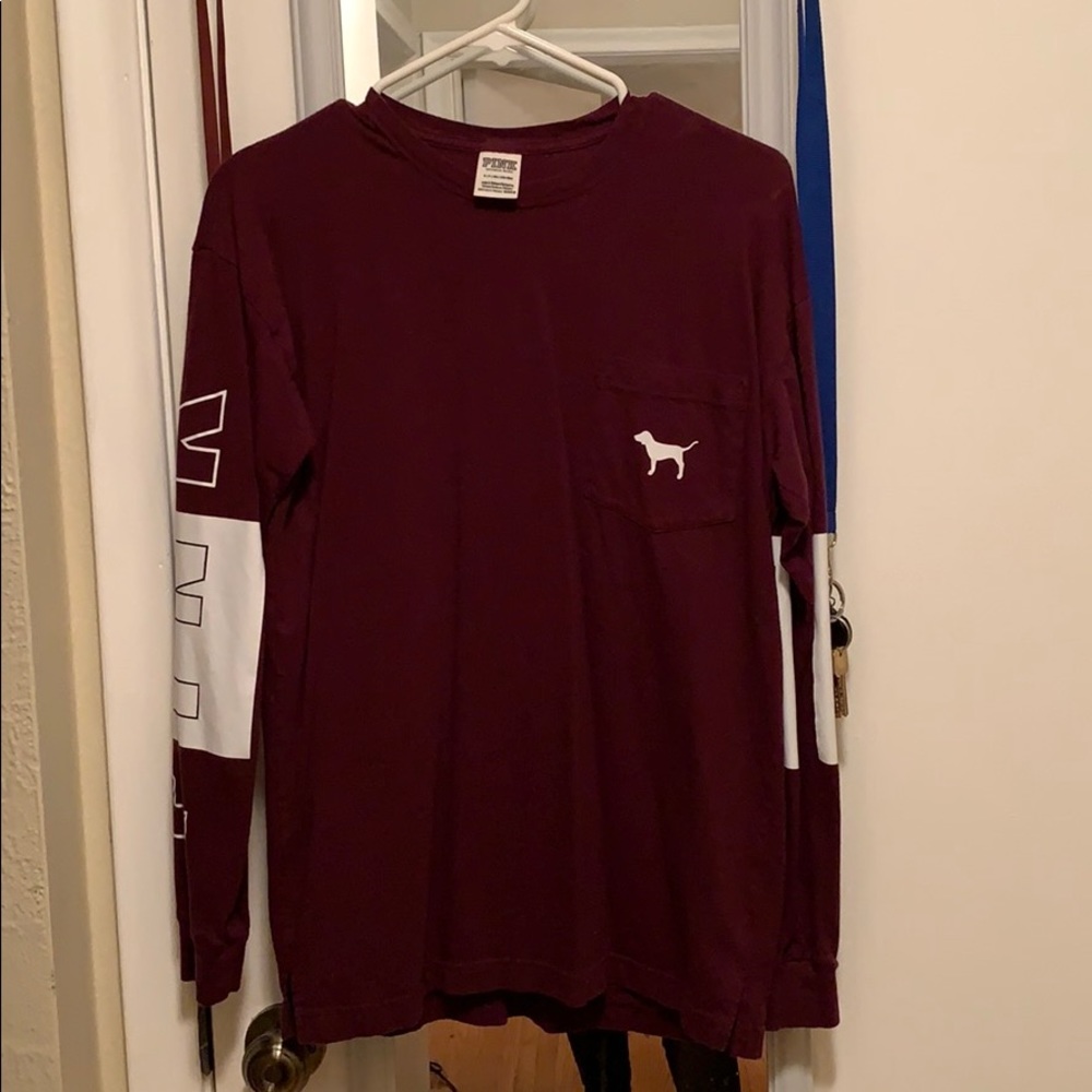 Pink long sleeve shirt